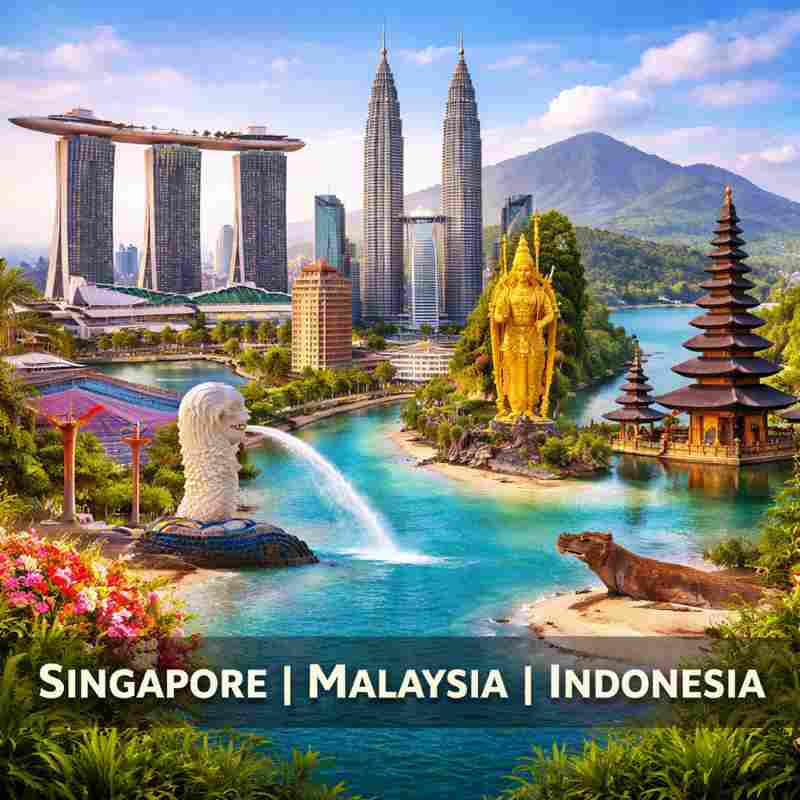 Singapore, Malaysia & Indonesia